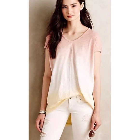 Anthropologie Ombre Kiri Cocoon Oversized Tunic Top S - Picture 1 of 14